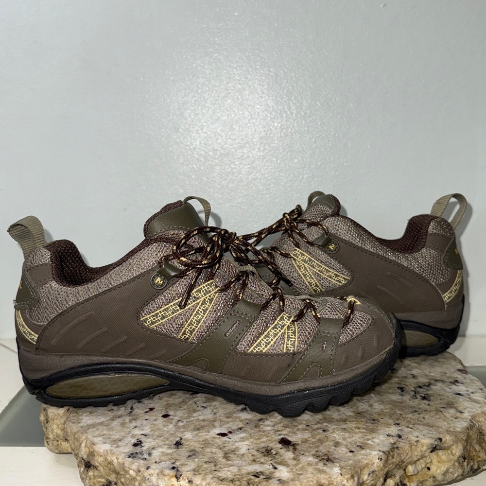 Merrell Siren Sport 2 Low Cut Brindle Olive Waterproof Hiking Shoes Sneakers 6.5 - Picture 8 of 16